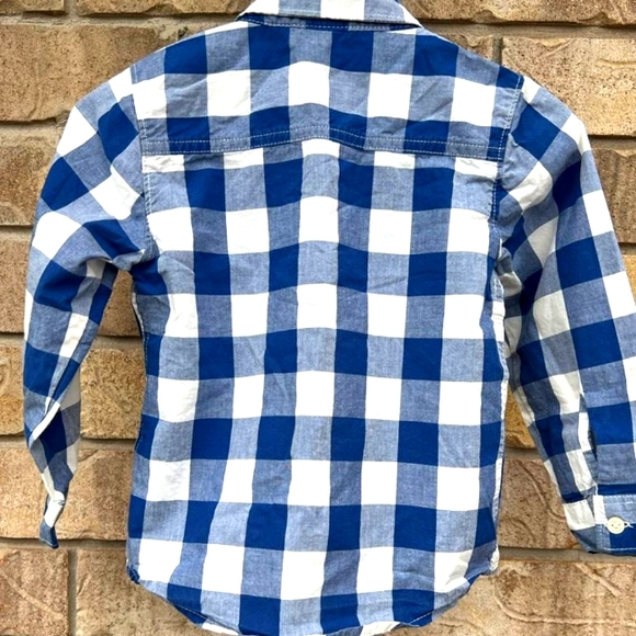 Carter's Plaid Poplin Button Down Shirt - Picture 3 of 5